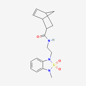 N-(2-(3-methyl-2,2-dioxidobenzo[c][1,2,5]thiadiazol-1(3H)-yl)ethyl)bicyclo[2.2.1]hept-5-ene-2-carboxamide