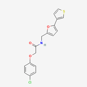 2-(4-chlorophenoxy)-N-((5-(thiophen-3-yl)furan-2-yl)methyl)acetamide