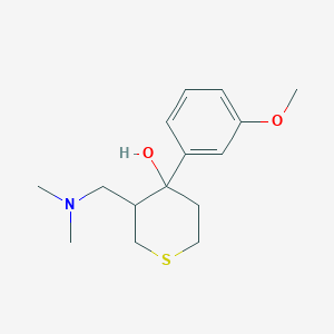 molecular formula C15H23NO2S B261542 3-[(dimethylamino)methyl]-4-(3-methoxyphenyl)tetrahydro-2H-thiopyran-4-ol 