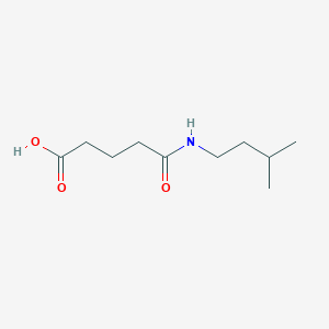 molecular formula C10H19NO3 B261543 5-[(3-Methylbutyl)amino]-5-oxopentanoic acid 