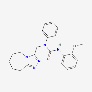 3-(2-methoxyphenyl)-1-phenyl-1-((6,7,8,9-tetrahydro-5H-[1,2,4]triazolo[4,3-a]azepin-3-yl)methyl)urea