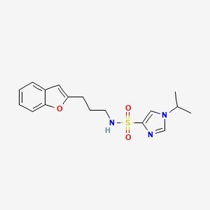 N-(3-(benzofuran-2-yl)propyl)-1-isopropyl-1H-imidazole-4-sulfonamide