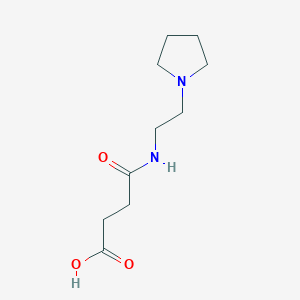 molecular formula C10H18N2O3 B261545 4-Oxo-4-{[2-(1-pyrrolidinyl)ethyl]amino}butanoic acid 