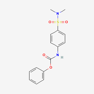 molecular formula C15H16N2O4S B2615475 phenyl N-[4-(dimethylsulfamoyl)phenyl]carbamate CAS No. 692732-84-6