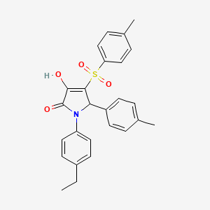 1-(4-ethylphenyl)-3-hydroxy-5-(p-tolyl)-4-tosyl-1H-pyrrol-2(5H)-one