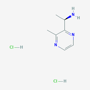 (R)-1-(3-Methylpyrazin-2-yl)ethan-1-amine dihydrochloride