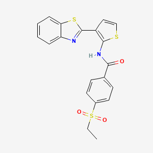 N-(3-(benzo[d]thiazol-2-yl)thiophen-2-yl)-4-(ethylsulfonyl)benzamide