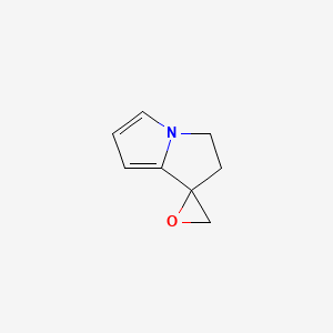molecular formula C8H9NO B2615520 Spiro[2,3-dihydropyrrolizine-1,2'-oxirane] CAS No. 2248358-85-0