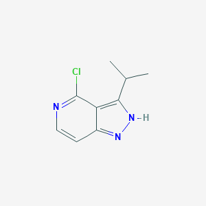 molecular formula C9H10ClN3 B2615522 4-Chloro-3-isopropyl-1H-pyrazolo[4,3-c]pyridine CAS No. 1242249-45-1