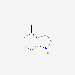 molecular formula C9H11N B2615526 4-Methylindoline CAS No. 4812-45-7; 62108-16-1