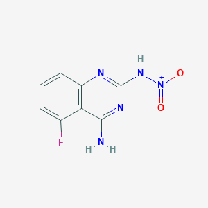molecular formula C8H6FN5O2 B2615548 5-fluoro-N2-nitroquinazoline-2,4-diamine CAS No. 1774904-36-7
