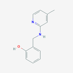 molecular formula C13H14N2O B2615551 2-{[(4-Methyl-2-pyridinyl)amino]methyl}phenol CAS No. 104768-35-6