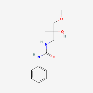 molecular formula C12H18N2O3 B2615565 1-(2-Hydroxy-3-methoxy-2-methylpropyl)-3-phenylurea CAS No. 1334369-79-7