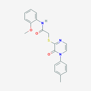 N-(2-methoxyphenyl)-2-((3-oxo-4-(p-tolyl)-3,4-dihydropyrazin-2-yl)thio)acetamide