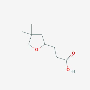 3-(4,4-dimethyloxolan-2-yl)propanoic Acid
