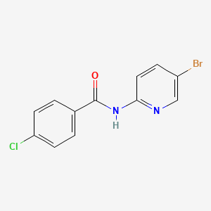 molecular formula C12H8BrClN2O B2615586 N-(5-bromopyridin-2-yl)-4-chlorobenzamide CAS No. 86843-85-8