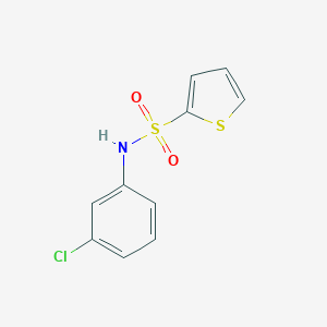 molecular formula C10H8ClNO2S2 B261560 N-(3-chlorophenyl)thiophene-2-sulfonamide 