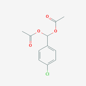 molecular formula C11H11ClO4 B261562 (Acetyloxy)(4-chlorophenyl)methyl acetate 