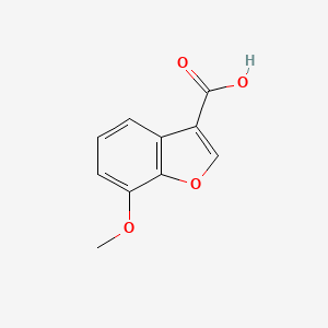 molecular formula C10H8O4 B2615621 7-甲氧基-1-苯并呋喃-3-羧酸 CAS No. 344287-58-7