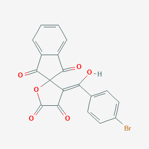 molecular formula C19H9BrO6 B261564 4-(4-Bromobenzoyl)-3-hydroxyspiro[furan-5,2'-indene]-1',2,3'-trione 