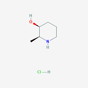 molecular formula C6H14ClNO B2615641 (2S,3S)-2-methylpiperidin-3-ol hydrochloride CAS No. 955028-81-6