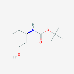 molecular formula C11H23NO3 B2615658 tert-Butyl (S)-(1-hydroxy-4-methylpentan-3-yl)carbamate CAS No. 179412-80-7