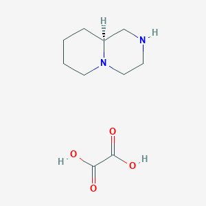 molecular formula C10H18N2O4 B2615666 (9aS)-octahydro-1H-pyrido[1,2-a]piperazine; oxalic acid CAS No. 2007916-14-3