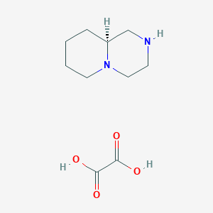 molecular formula C10H18N2O4 B2615666 (S)-Octahydro-2H-pyrido[1,2-a]pyrazine oxalate CAS No. 2007916-14-3