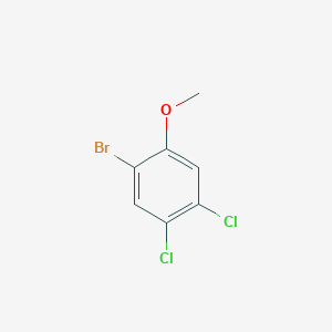 molecular formula C7H5BrCl2O B2615670 1-Bromo-4,5-dichloro-2-methoxybenzene CAS No. 174913-15-6
