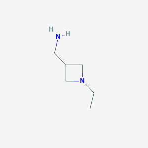 molecular formula C6H14N2 B2615684 (1-Ethylazetidin-3-yl)methanamine CAS No. 1412978-07-4