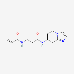 molecular formula C13H18N4O2 B2615696 3-(Prop-2-enoylamino)-N-(5,6,7,8-tetrahydroimidazo[1,2-a]pyridin-7-yl)propanamide CAS No. 2361732-92-3
