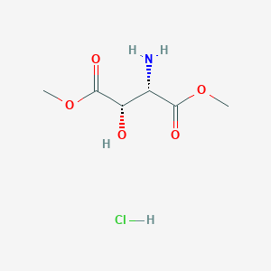 molecular formula C6H12ClNO5 B2615709 (2S,3S)-dimethyl 2-amino-3-hydroxysuccinate HCl CAS No. 13515-98-5