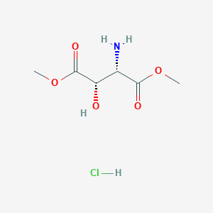 molecular formula C6H12ClNO5 B2615709 (2S,3S)-二甲基 2-氨基-3-羟基琥珀酸盐 HCl CAS No. 13515-98-5