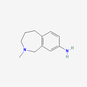 molecular formula C11H16N2 B2615744 2-Methyl-2,3,4,5-tetrahydro-1H-2-benzazepin-8-amine CAS No. 223699-36-3