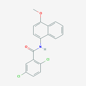 molecular formula C18H13Cl2NO2 B2615766 2,5-dichloro-N-(4-methoxynaphthalen-1-yl)benzamide CAS No. 392246-49-0