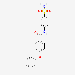 molecular formula C19H16N2O4S B2615783 4-phenoxy-N-(4-sulfamoylphenyl)benzamide CAS No. 308292-74-2