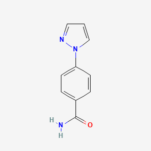 molecular formula C10H9N3O B2615794 4-(1H-吡唑-1-基)苯甲酰胺 CAS No. 1019012-35-1