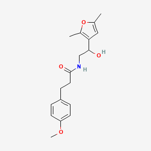 molecular formula C18H23NO4 B2615813 N-(2-(2,5-dimethylfuran-3-yl)-2-hydroxyethyl)-3-(4-methoxyphenyl)propanamide CAS No. 2309344-82-7
