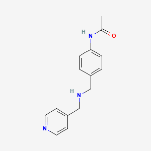 molecular formula C15H17N3O B2615835 N-(4-{[(Pyridin-4-ylmethyl)amino]methyl}phenyl)-acetamide CAS No. 680185-79-9