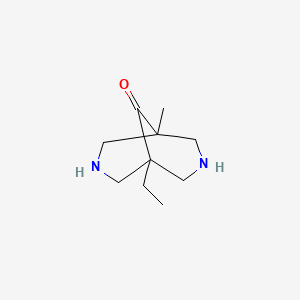 molecular formula C10H18N2O B2615837 1-Ethyl-5-methyl-3,7-diazabicyclo[3.3.1]nonan-9-one CAS No. 912764-09-1