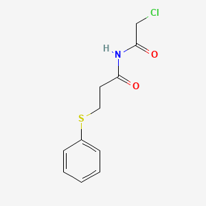 molecular formula C11H12ClNO2S B2615843 N-(2-chloroacetyl)-3-(phenylsulfanyl)propanamide CAS No. 565194-61-8