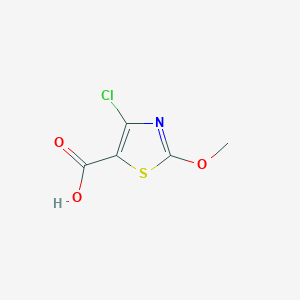 molecular formula C5H4ClNO3S B2615870 4-Chloro-2-methoxy-1,3-thiazole-5-carboxylic acid CAS No. 1877943-61-7