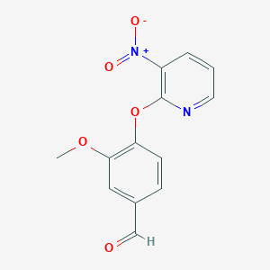 3-Methoxy-4-[(3-nitropyridin-2-yl)oxy]benzaldehyde