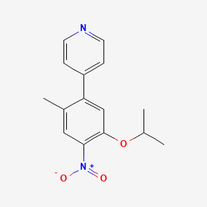 B2615876 4-(5-Isopropoxy-2-methyl-4-nitrophenyl)pyridine CAS No. 1032903-62-0