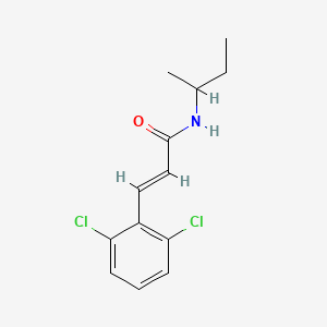 molecular formula C13H15Cl2NO B2615906 (2E)-N-(butan-2-yl)-3-(2,6-dichlorophenyl)prop-2-enamide CAS No. 547697-08-5