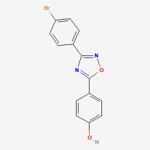 4-[3-(4-Bromophenyl)-1,2,4-oxadiazol-5-yl]phenol