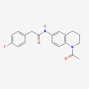 N-(1-acetyl-3,4-dihydro-2H-quinolin-6-yl)-2-(4-fluorophenyl)acetamide