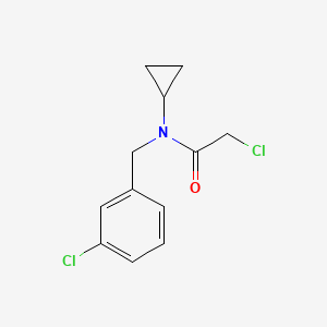 molecular formula C12H13Cl2NO B2615928 2-Chloro-N-(3-chlorobenzyl)-N-cyclopropylacetamide CAS No. 1175651-36-1