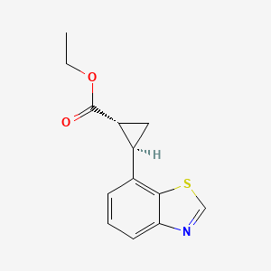 Ethyl (1R,2R)-2-(1,3-benzothiazol-7-yl)cyclopropane-1-carboxylate