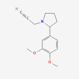 2-(3,4-Dimethoxyphenyl)-1-(prop-2-yn-1-yl)pyrrolidine